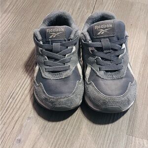 Reebok Kids Gray and White Athletic Sneakers